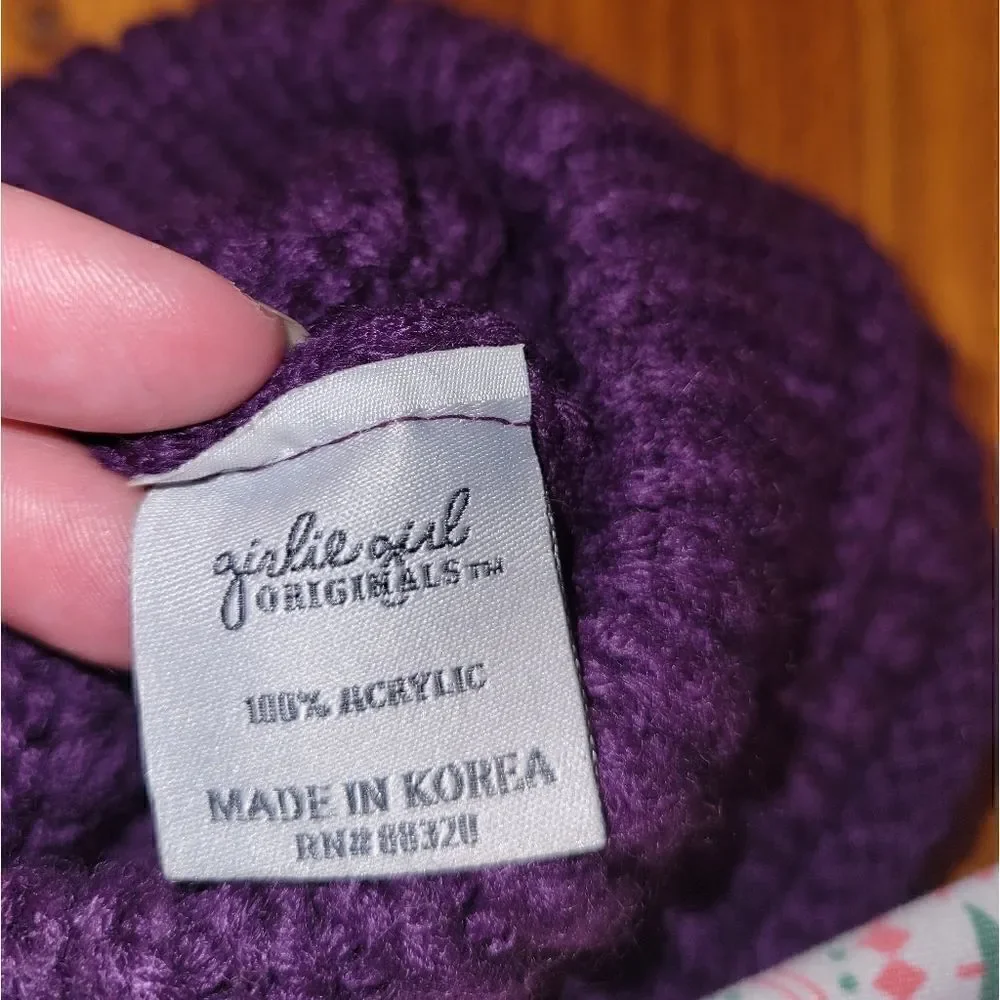 NWOT CC Boutique Kids Purple Beanie